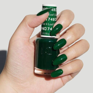  DND Gel Nail Polish Duo - 748 Green Colors - 4 Leaf Clover by DND - Daisy Nail Designs sold by DTK Nail Supply