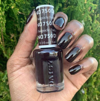  DND Gel Nail Polish Duo - 750 Brown Colors - Fudgsicle by DND - Daisy Nail Designs sold by DTK Nail Supply