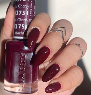  DND Gel Nail Polish Duo - 751 Purple Colors - Cherry Mocha by DND - Daisy Nail Designs sold by DTK Nail Supply