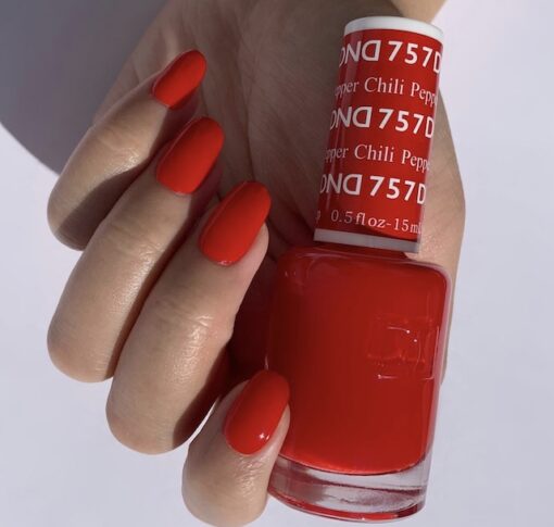 DND Gel Polish - 757 Red Colors - Chilli Pepper by DND - Daisy Nail Designs sold by DTK Nail Supply