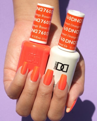 DND Nail Lacquer - 760 Orange Colors - Russet Orange by DND - Daisy Nail Designs sold by DTK Nail Supply