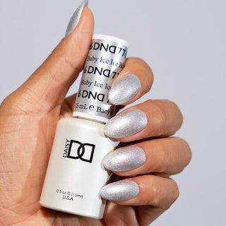  DND Gel Nail Polish Duo - 776 Silver Colors - Ice Ice Baby by DND - Daisy Nail Designs sold by DTK Nail Supply
