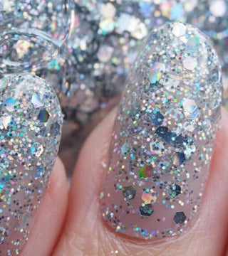 DND Nail Lacquer - 779 Glitter Colors - Snow Way!