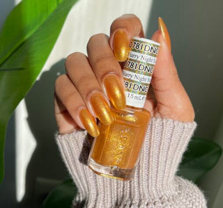  DND Gel Nail Polish Duo - 781 Gold Colors - Starry Night by DND - Daisy Nail Designs sold by DTK Nail Supply