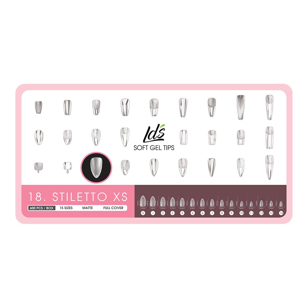 8 - Stilleto Shape LDS Soft Gel - DTK Nail Supply