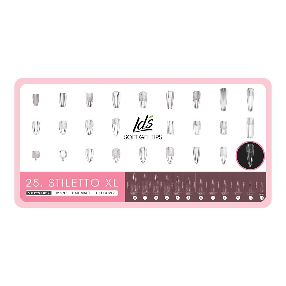 8 - Stilleto Shape LDS Soft Gel - DTK Nail Supply