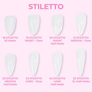 8 - Stilleto Shape LDS Soft Gel - DTK Nail Supply