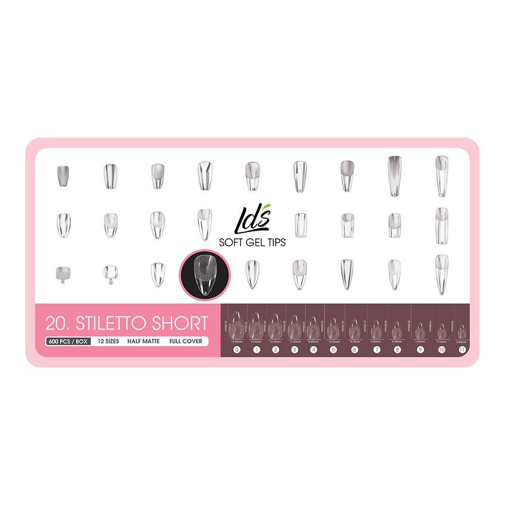 8 - Stilleto Shape LDS Soft Gel - DTK Nail Supply