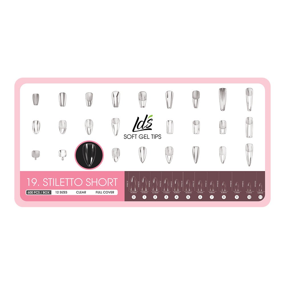 8 - Stilleto Shape LDS Soft Gel - DTK Nail Supply