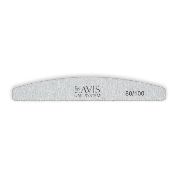  Lavis 50Pcs Halfmoon Nail Files 80/100 by OTHER sold by DTK Nail Supply