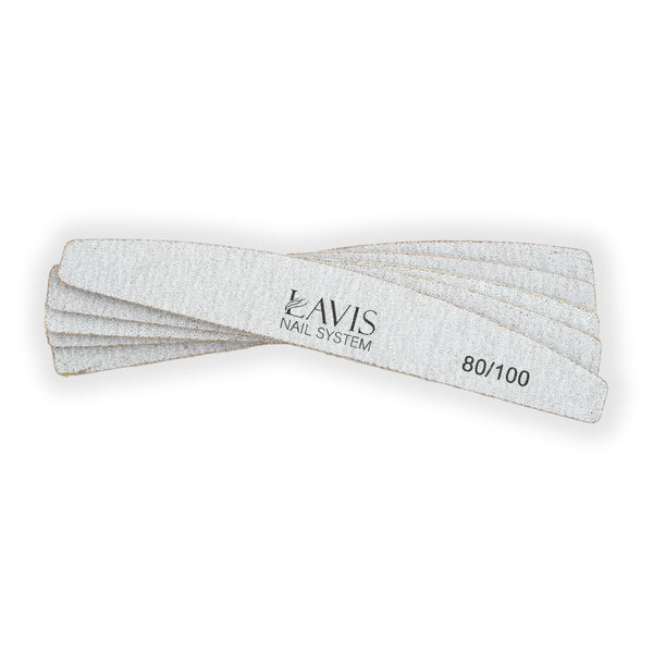 Lavis Halfmoon Nail Files 80/100 by OTHER sold by DTK Nail Supply