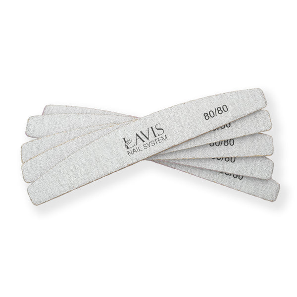  Lavis Halfmoon Nail Files 80/80 by OTHER sold by DTK Nail Supply