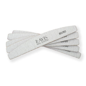  Lavis 5Pcs Halfmoon Nail Files 80/80 by OTHER sold by DTK Nail Supply