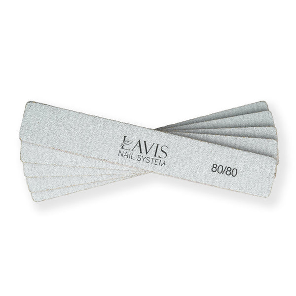  Lavis 5Pcs Jumbo Nail Files 80/80 by OTHER sold by DTK Nail Supply