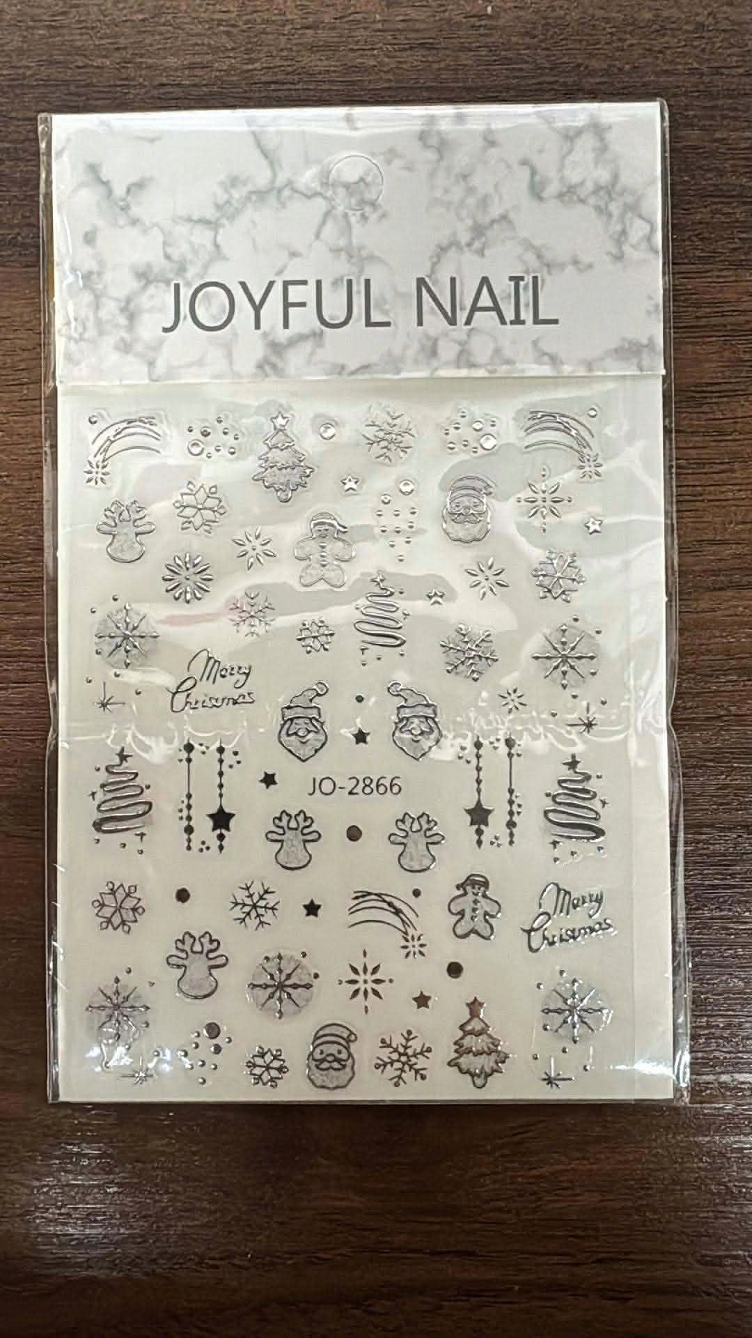 Nail Art Stickers JO-2866 Silver