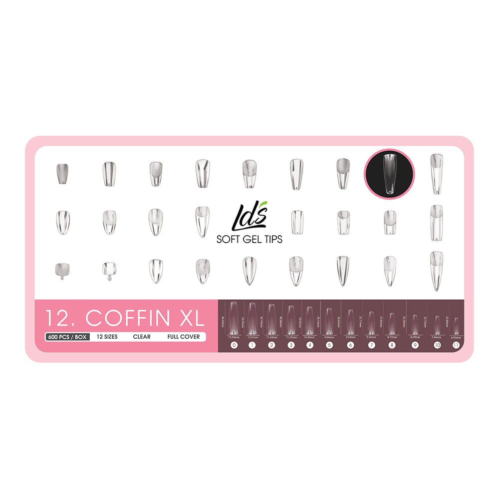 9 - Coffin Shape LDS Soft Gel - DTK Nail Supply