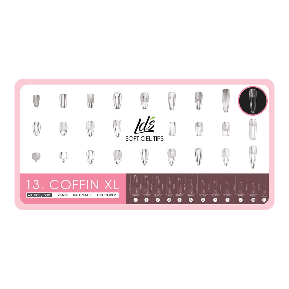 9 - Coffin Shape LDS Soft Gel - DTK Nail Supply