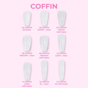 9 - Coffin Shape LDS Soft Gel - DTK Nail Supply