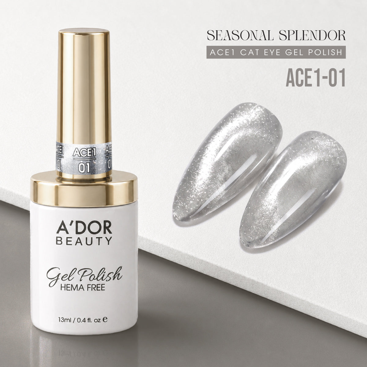 A'DOR Cat Eyes ACE1 - 01 - Gel Polish 0.4oz - Seasonal Splendor Collection