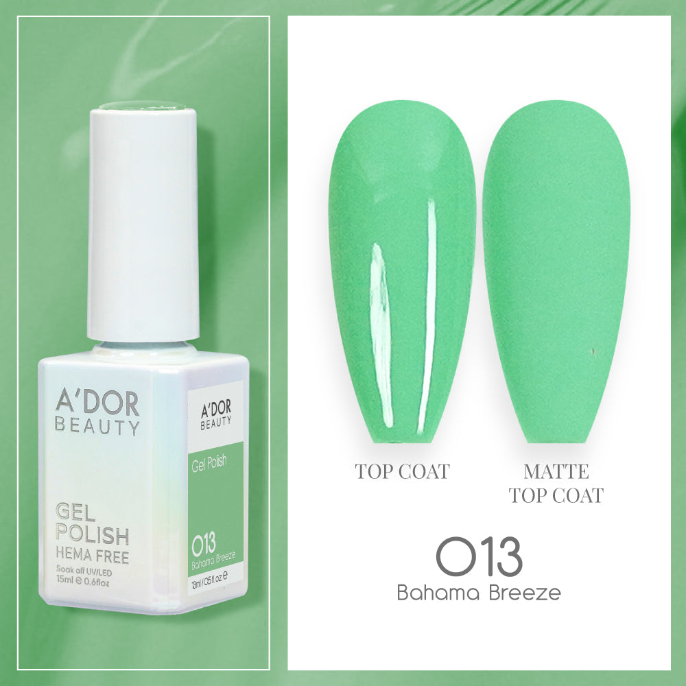 A'DOR HEMA-Free Gel Polish - 013 - Bahama Breeze - 0.6 oz