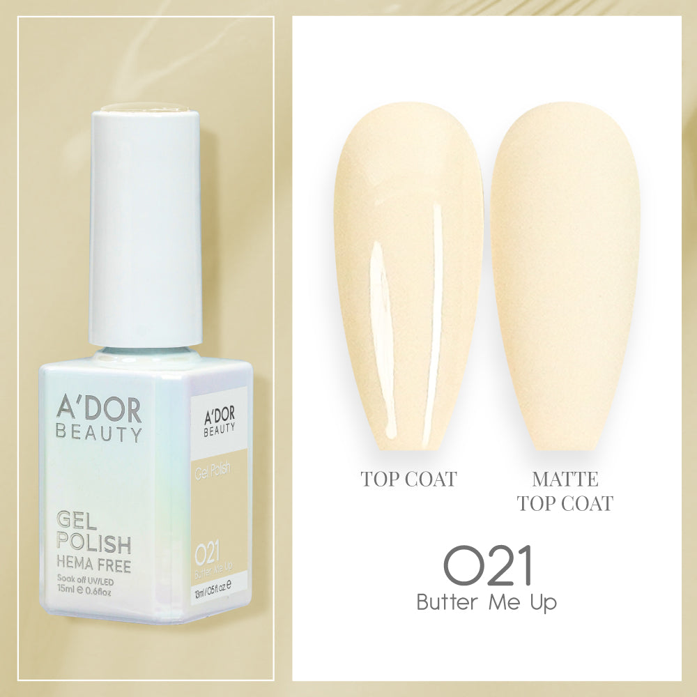 A'DOR HEMA-Free Gel Polish - 021 - Butter Me Up - 0.6 oz