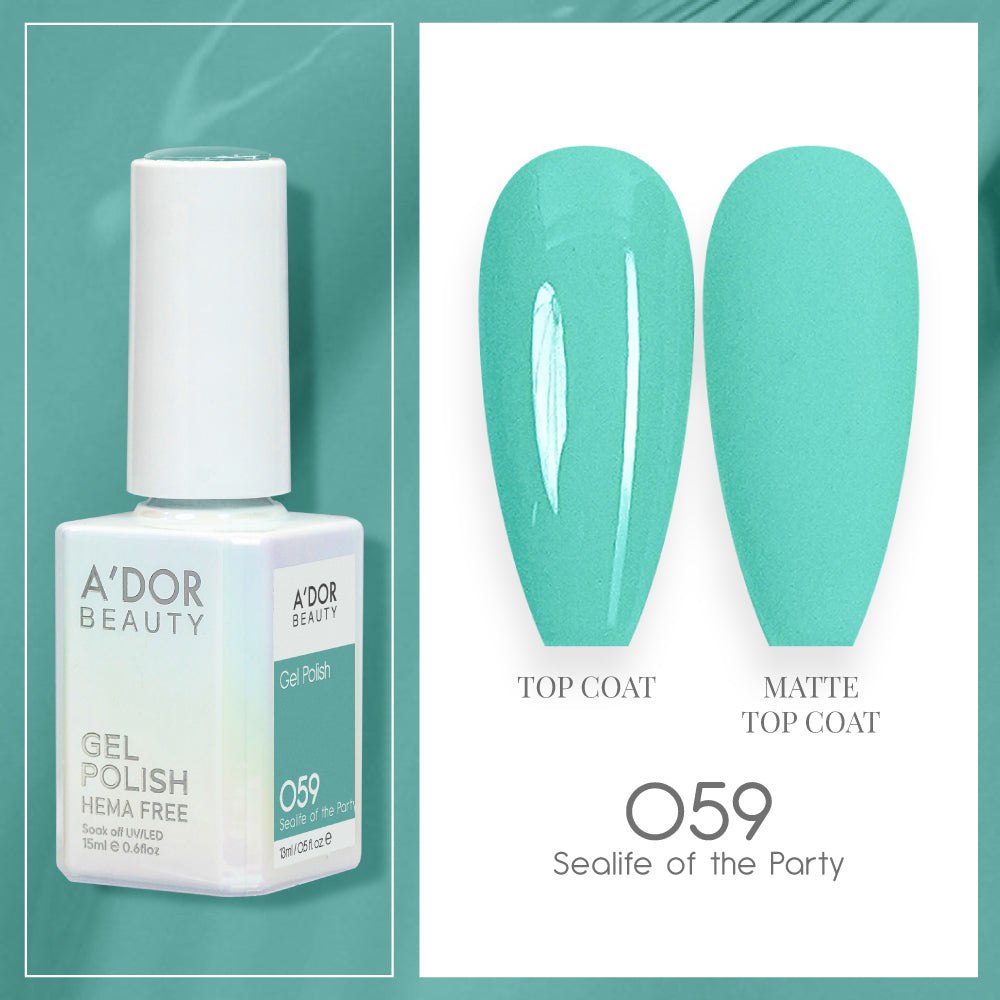 A'DOR HEMA-Free Gel Polish -  059 - Sealife of the Party - 0.6 oz