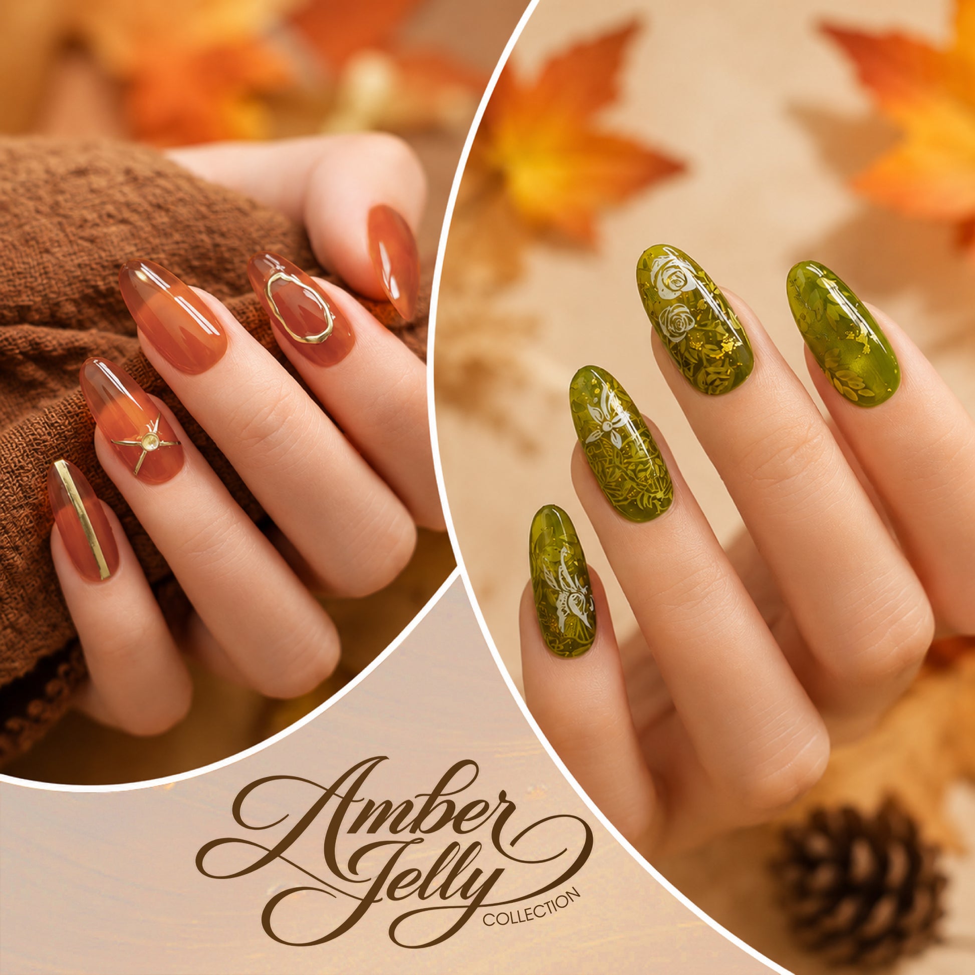 LAVIS Set 12 Colors - Gel Polish 0.5 oz - Amber Jelly Collection