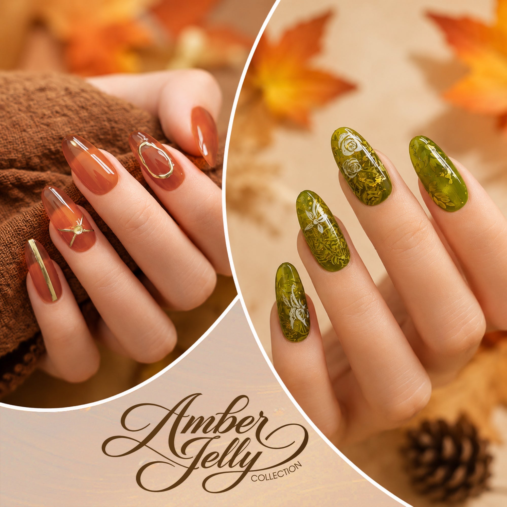LAVIS Set 12 Colors - Gel Polish 0.5 oz - Amber Jelly Collection