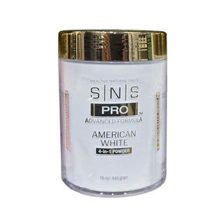 SNS 4-in-1 Pink & White Powder 16oz - American White