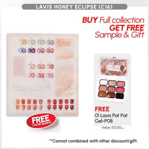 BUNDLE & SAVE: LAVIS Honey Eclipse Cat Eye Collection C16