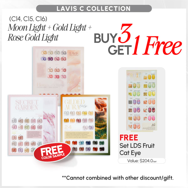 BUNDLE & SAVE: LAVIS Moon Light + Gold Light + Rose Gold Light Cat Eye Collections: C14, C15, C16
