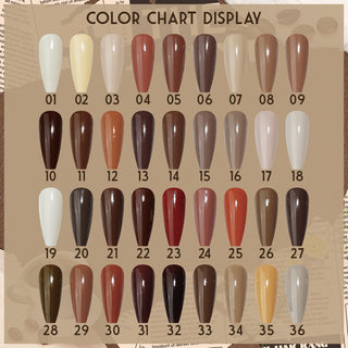 LAVIS LX1 - 04 - Gel Polish 0.5 oz - Coffee & Caramel Collection