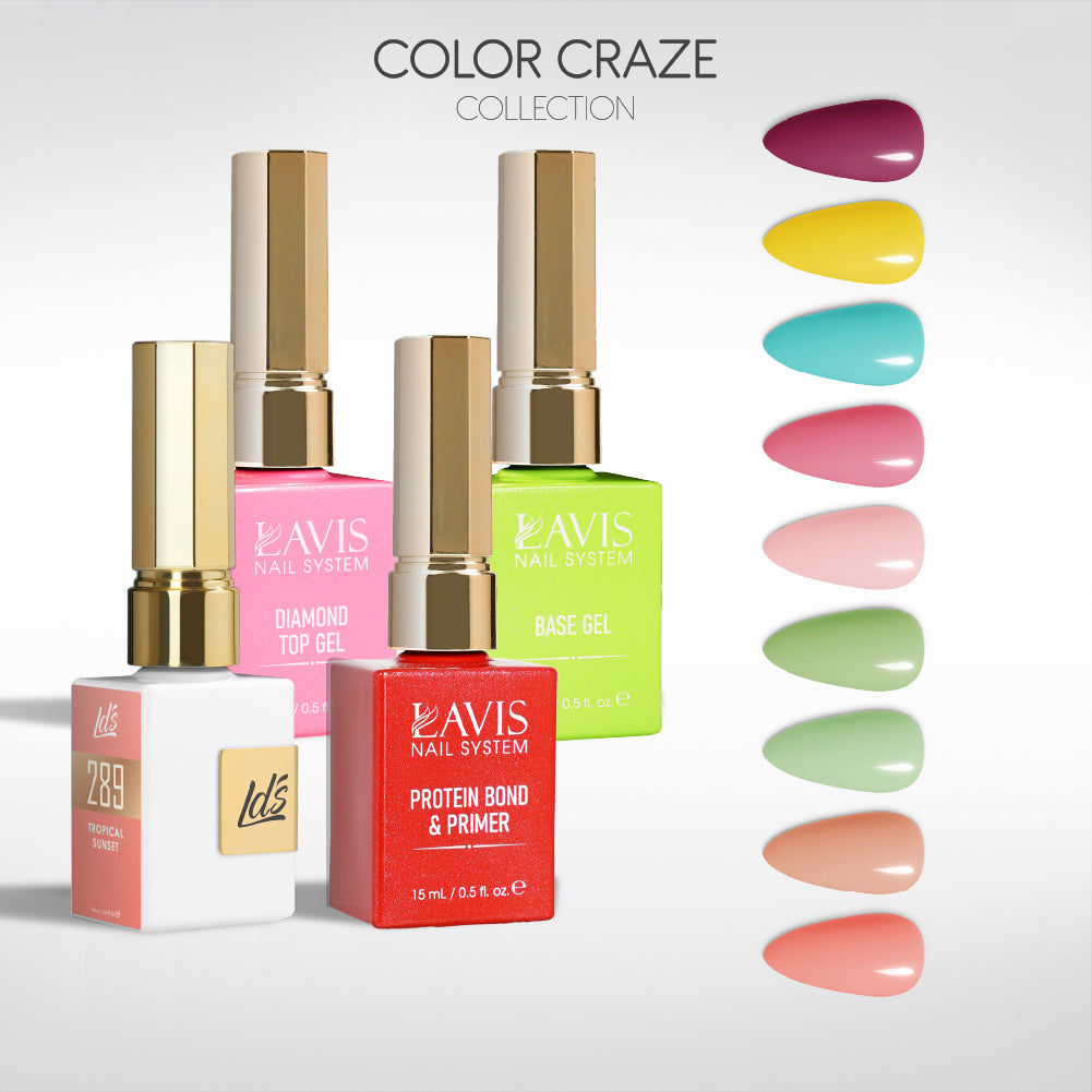 LDS Gel Kit 9-11 - Holiday Color Pop Collection + Base & Top