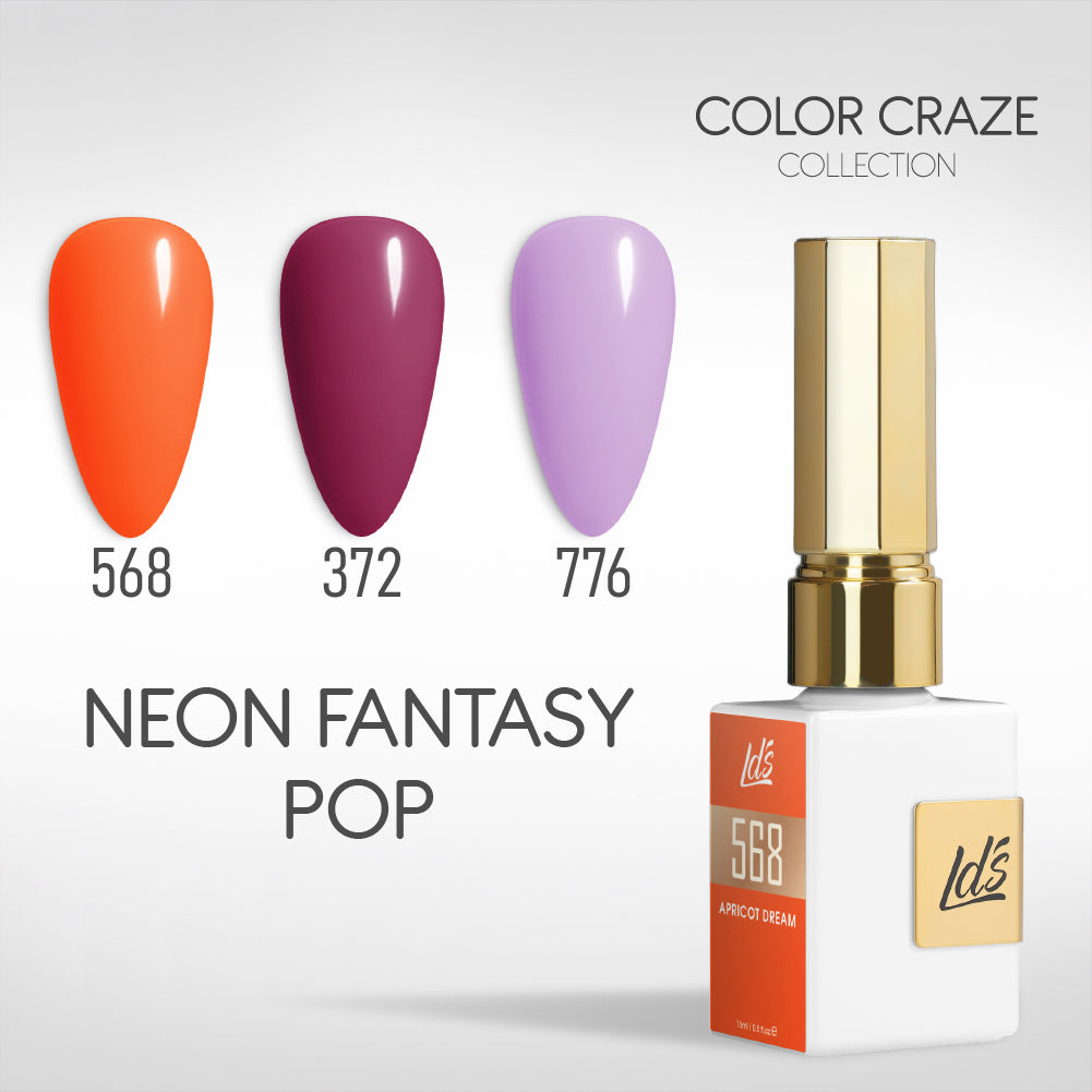LDS Gel Set 3-27 - Neon Fantasy Pop - 568, 372, 776