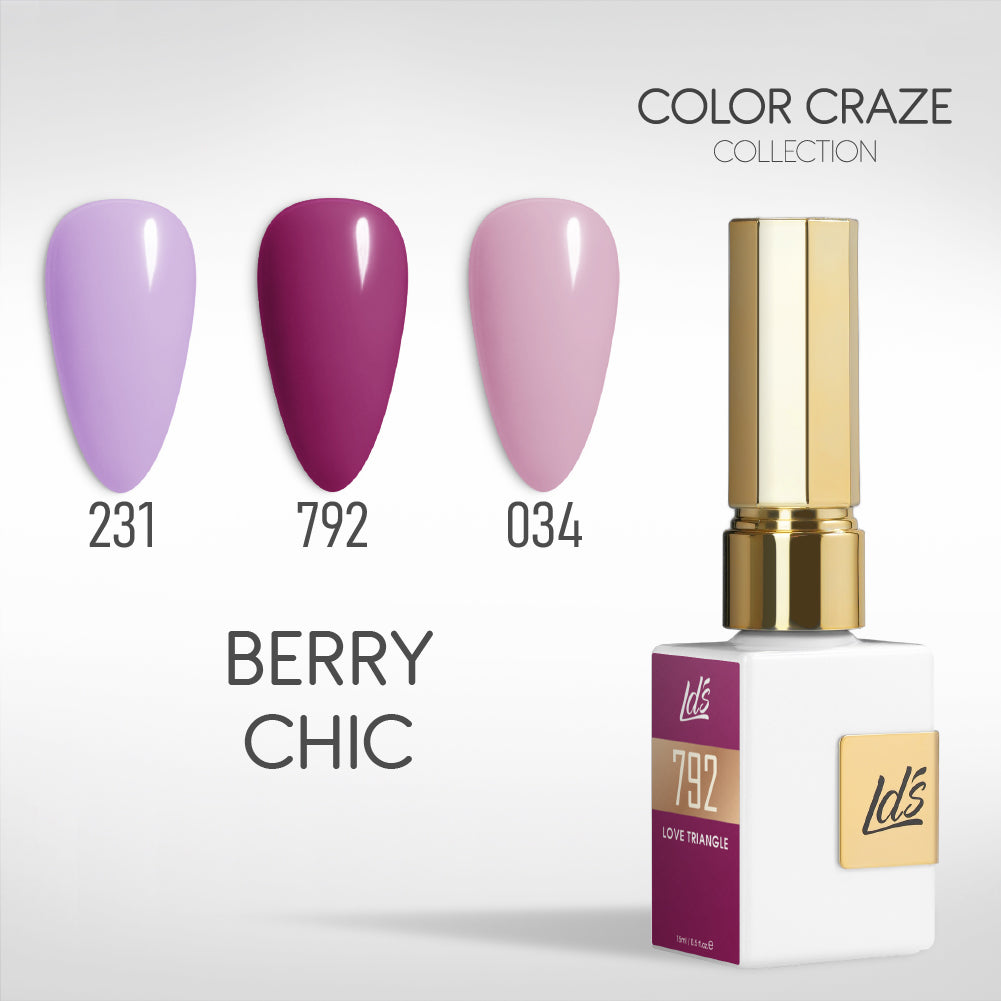 LDS Gel Set 3-24 - Berry Chic - 231, 792, 034