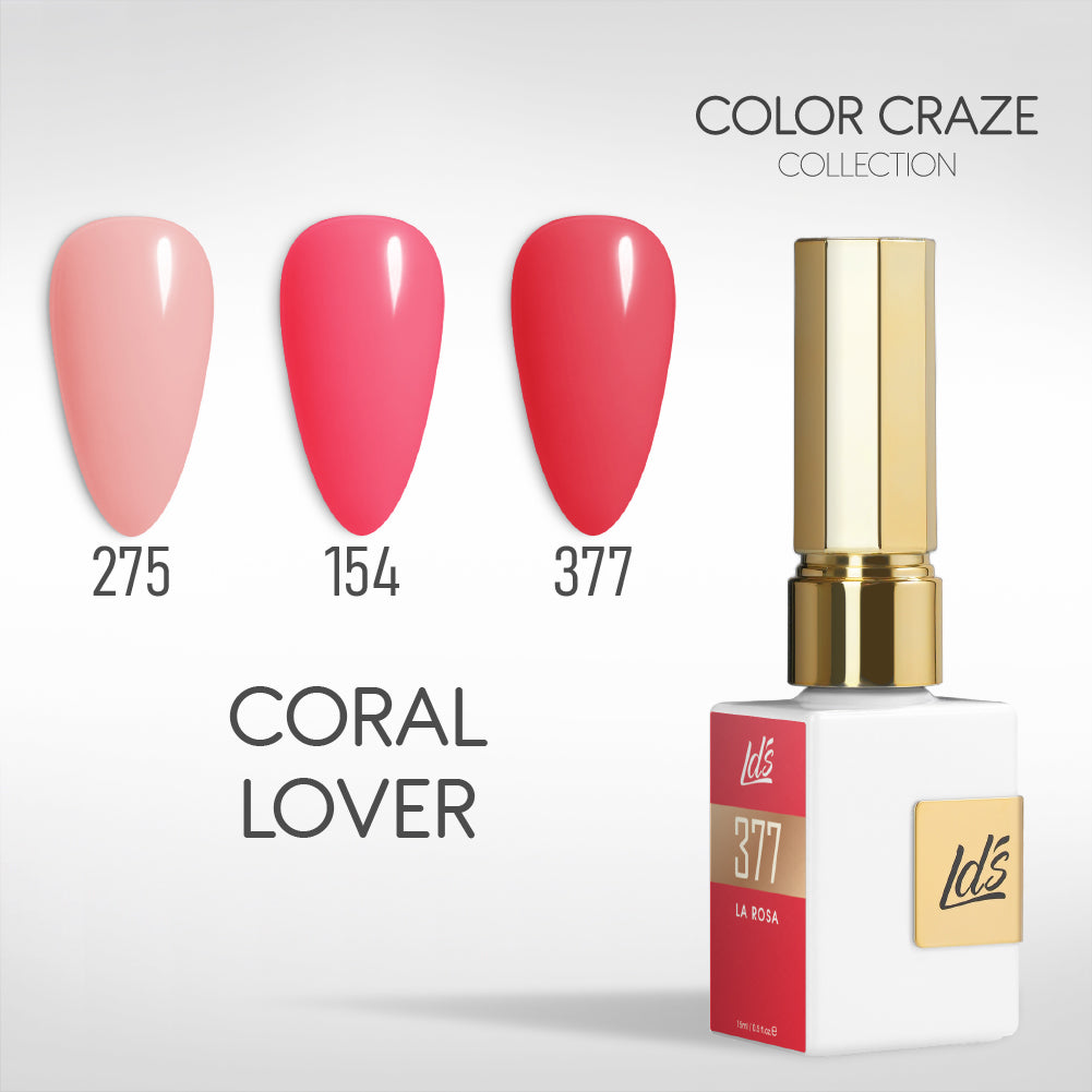 LDS Gel Set 3-7 - Coral Lover - 275, 154, 377