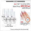 BUNDLE & SAVE: OPI Set 6 Colors, FREE 1 Chrome Powder