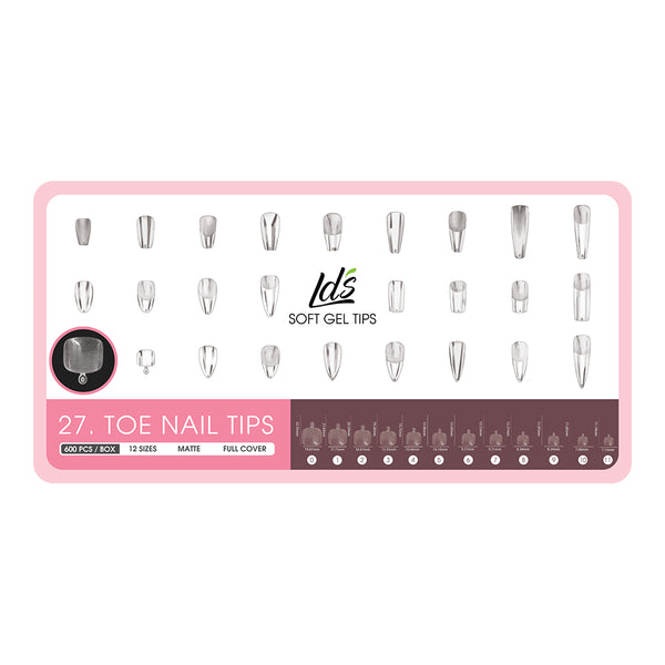  2 - Toe Nail Shape LDS Soft Gel by LDS TOOL sold by DTK Nail Supply