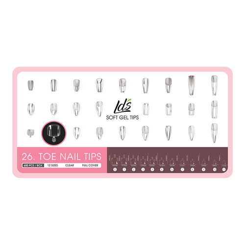  2 - Toe Nail Shape LDS Soft Gel by LDS TOOL sold by DTK Nail Supply