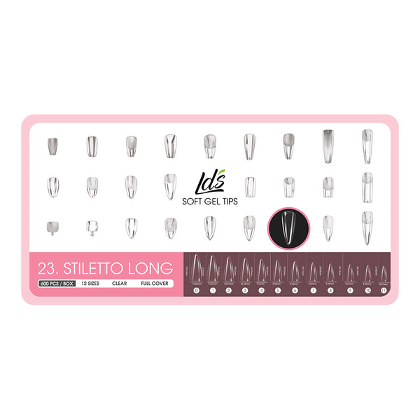  8- Stilleto Shape LDS Soft Gel by LDS TOOL sold by DTK Nail Supply