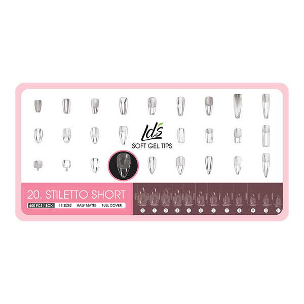  8- Stilleto Shape LDS Soft Gel by LDS TOOL sold by DTK Nail Supply