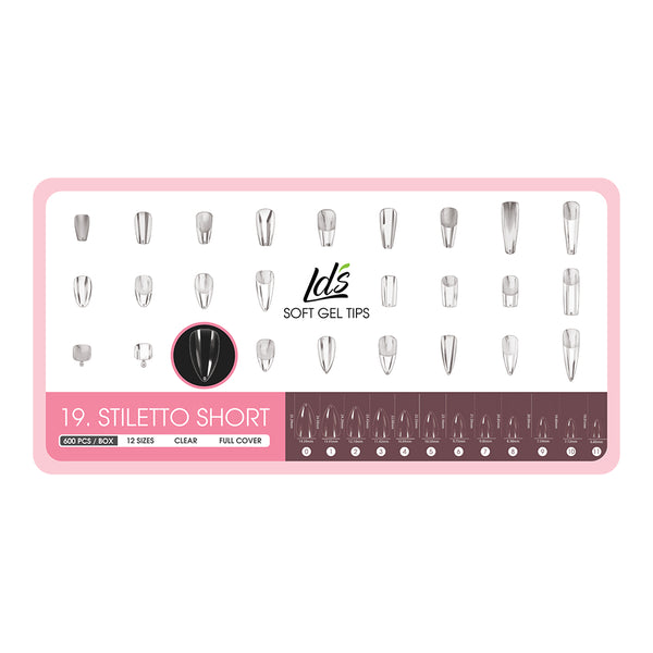  8- Stilleto Shape LDS Soft Gel by LDS TOOL sold by DTK Nail Supply