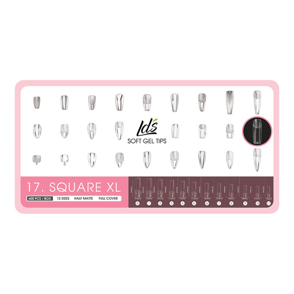  4 - Square Shape LDS Soft Gel by LDS TOOL sold by DTK Nail Supply