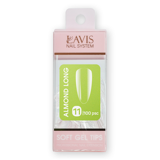 LAVIS Almond Long - 11 (100 pcs) - Soft Gel Tips