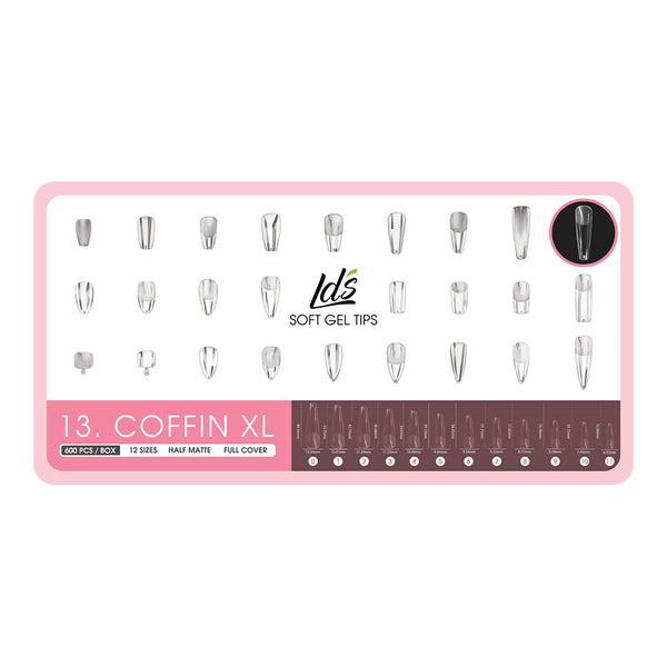  9 - Coffin Shape LDS Soft Gel by LDS TOOL sold by DTK Nail Supply
