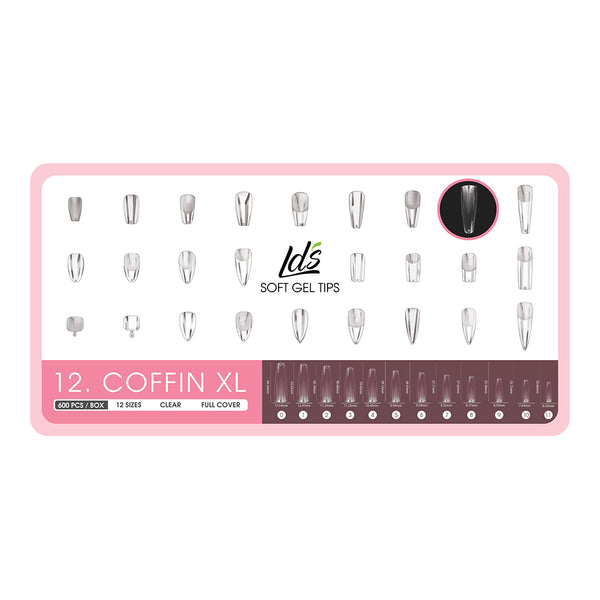  9 - Coffin Shape LDS Soft Gel by LDS TOOL sold by DTK Nail Supply