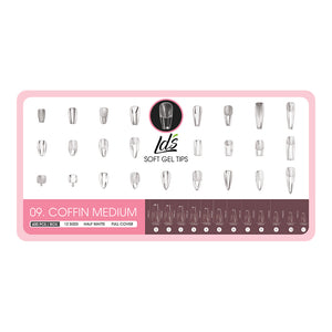  9 - Coffin Shape LDS Soft Gel by LDS TOOL sold by DTK Nail Supply