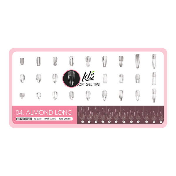  4 - Almond Shape LDS Soft Gel by LDS TOOL sold by DTK Nail Supply