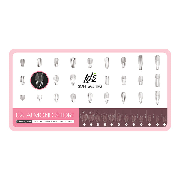  4 - Almond Shape LDS Soft Gel by LDS TOOL sold by DTK Nail Supply