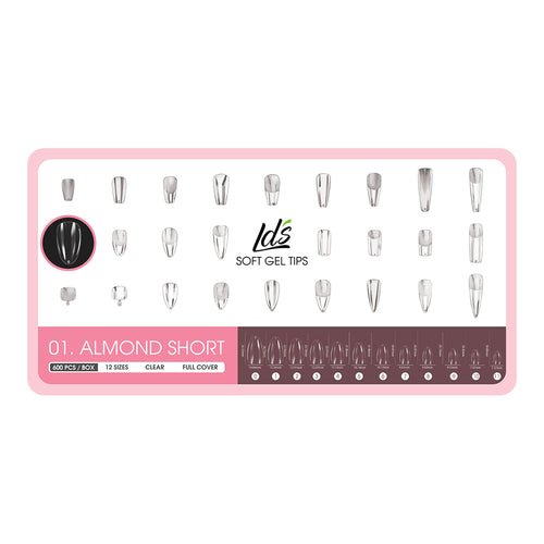  4 - Almond Shape LDS Soft Gel by LDS TOOL sold by DTK Nail Supply